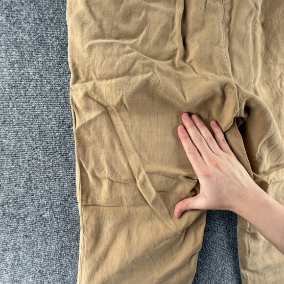 PT Torino Women Cotton Lyocell Linen Easy Fit Size 50 Pants Beige ACTL 32X34 - Picture 15 of 16